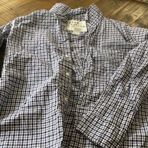 NWOT Frank and Eileen Barry Signature Crinkle Cotton Shirt